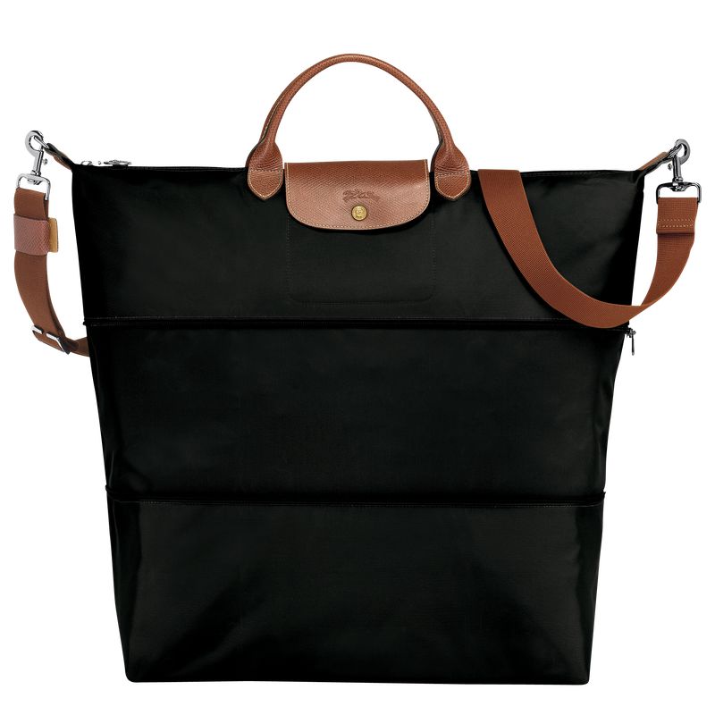 Men Longchamp Le Pliage Original Expandable Travel Bag Black | Thailand-785EUDGFQ