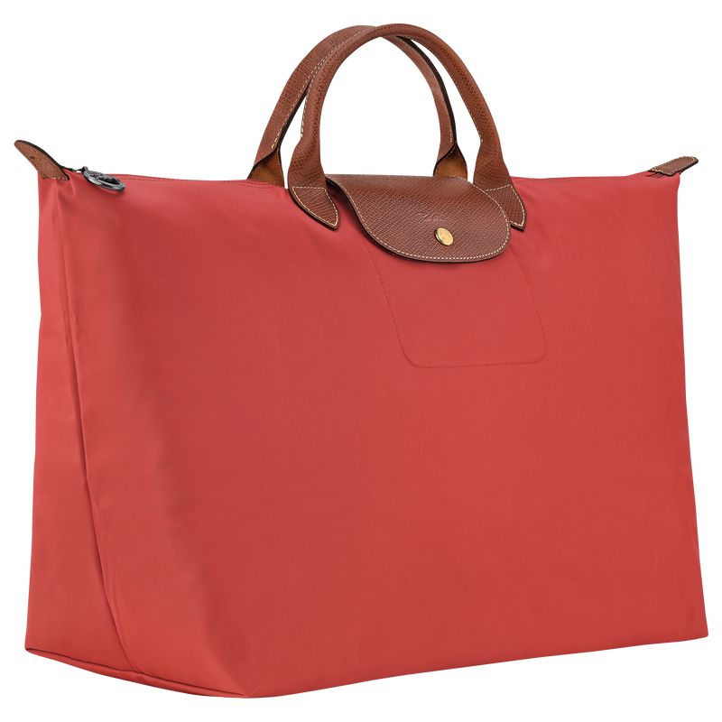 Men Longchamp Le Pliage Original L Travel Bag Pink | Thailand-082RZQBHP