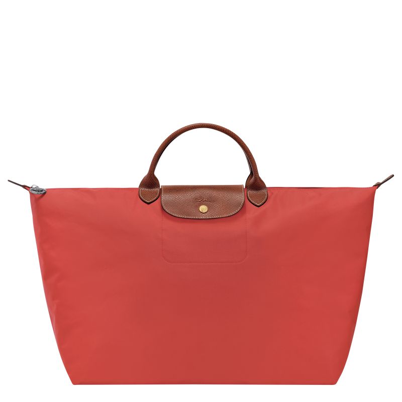 Men Longchamp Le Pliage Original L Travel Bag Pink | Thailand-082RZQBHP