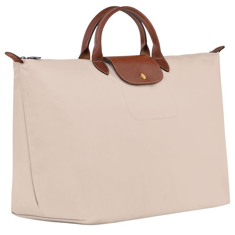 Men Longchamp Le Pliage Original L Travel Bag Beige | Thailand-612WNFLOG