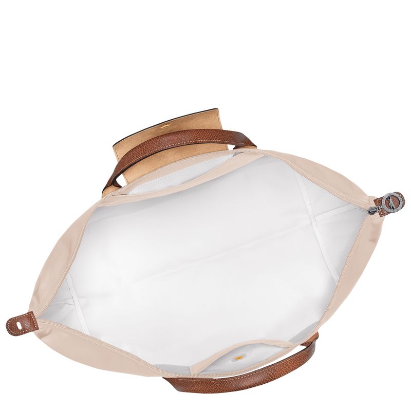 Men Longchamp Le Pliage Original L Travel Bag Beige | Thailand-612WNFLOG