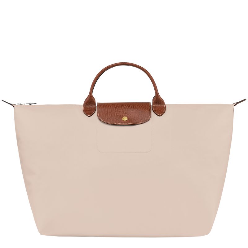 Men Longchamp Le Pliage Original L Travel Bag Beige | Thailand-612WNFLOG