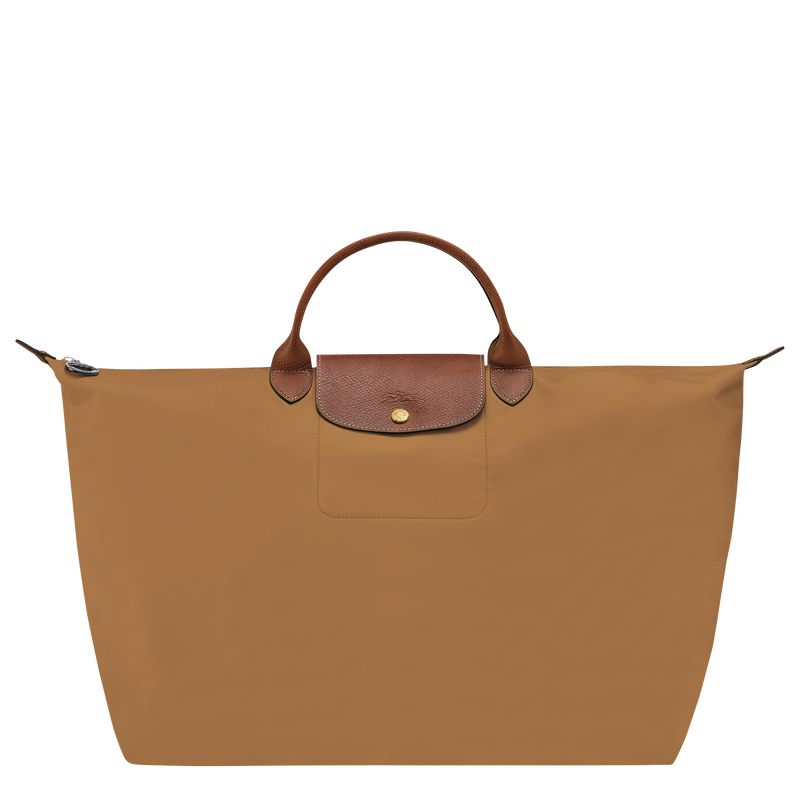 Men Longchamp Le Pliage Original L Travel Bag Brown | Thailand-516KJTCSM