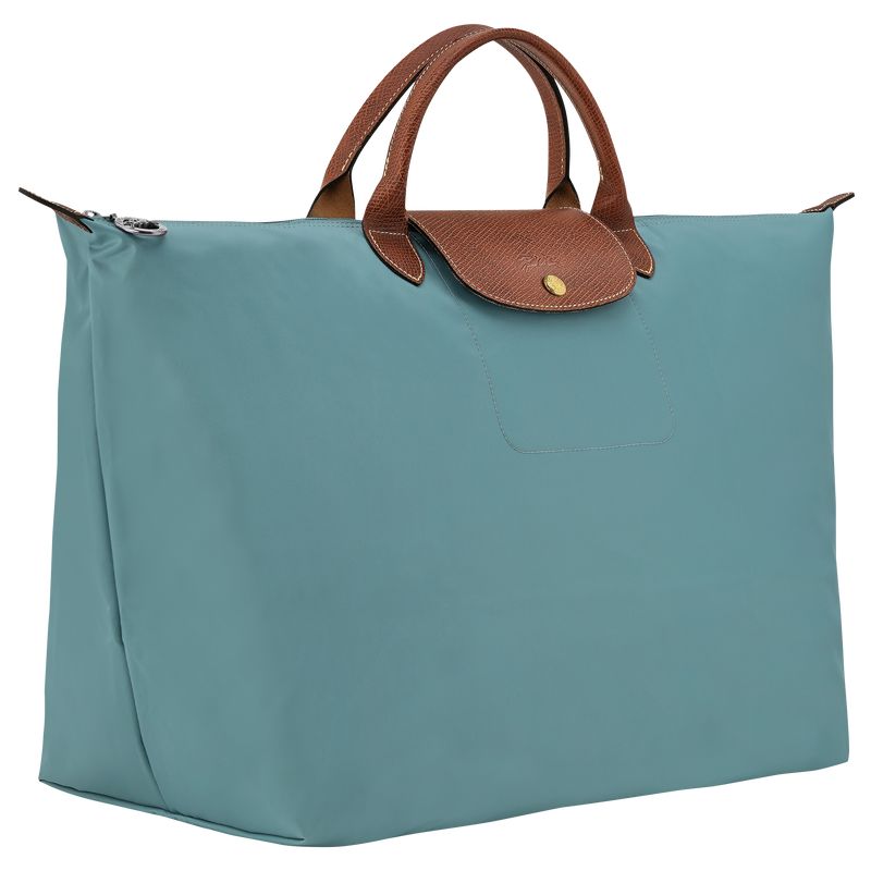Men Longchamp Le Pliage Original L Travel Bag Blue | Thailand-803FHTGNC