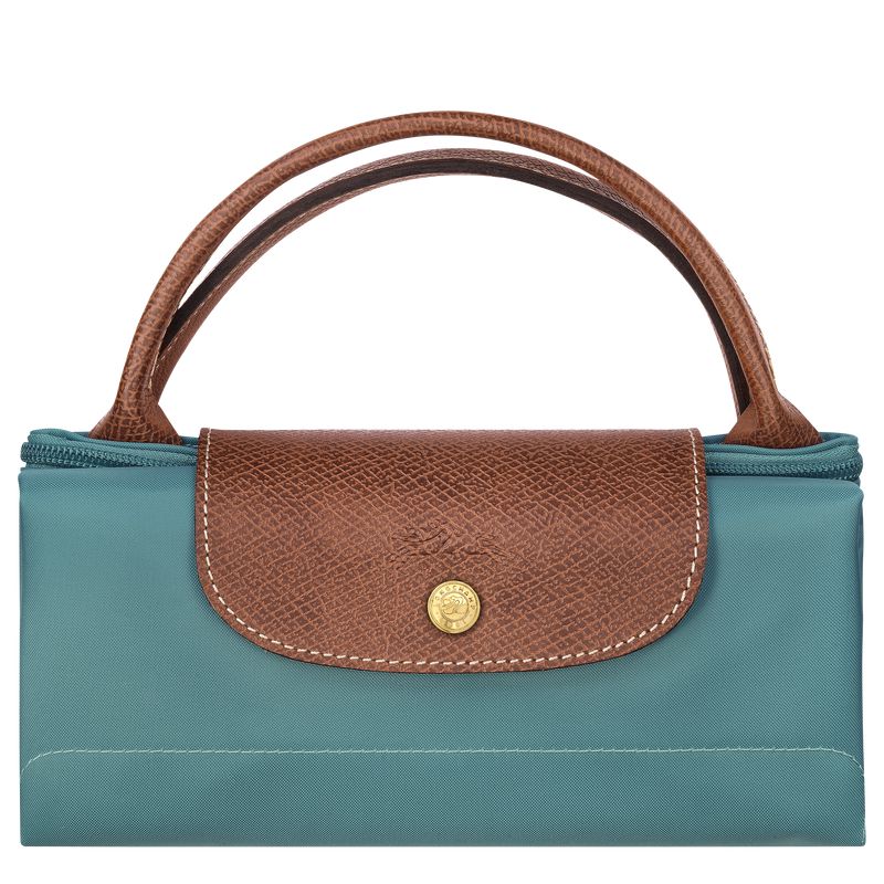 Men Longchamp Le Pliage Original L Travel Bag Blue | Thailand-803FHTGNC