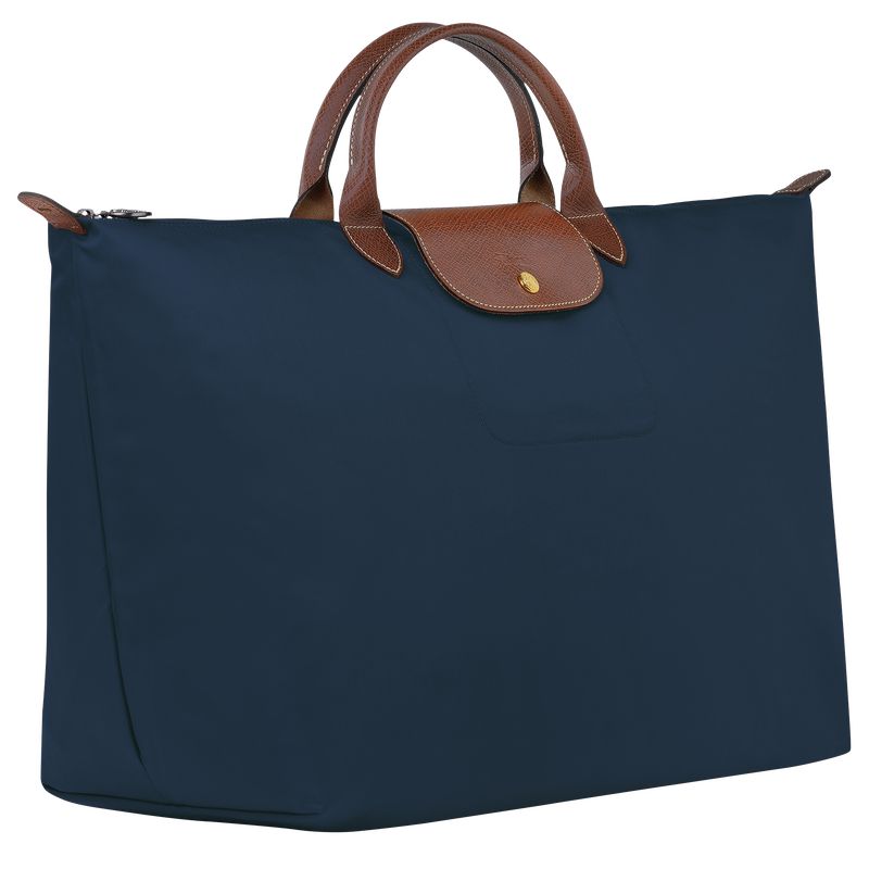 Men Longchamp Le Pliage Original L Travel Bag Navy | Thailand-397SFJMWO