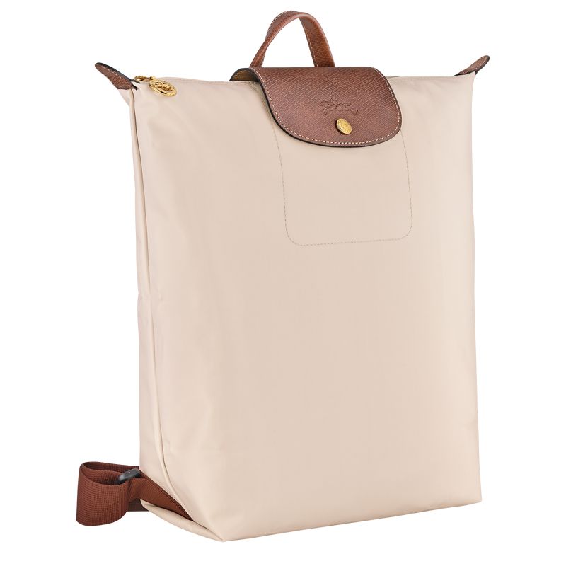Men Longchamp Le Pliage Original M Backpack Beige | Thailand-395BVXSME