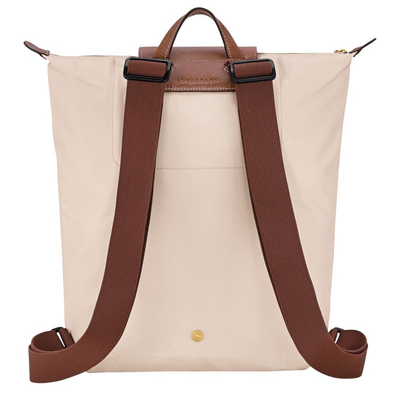 Men Longchamp Le Pliage Original M Backpack Beige | Thailand-395BVXSME