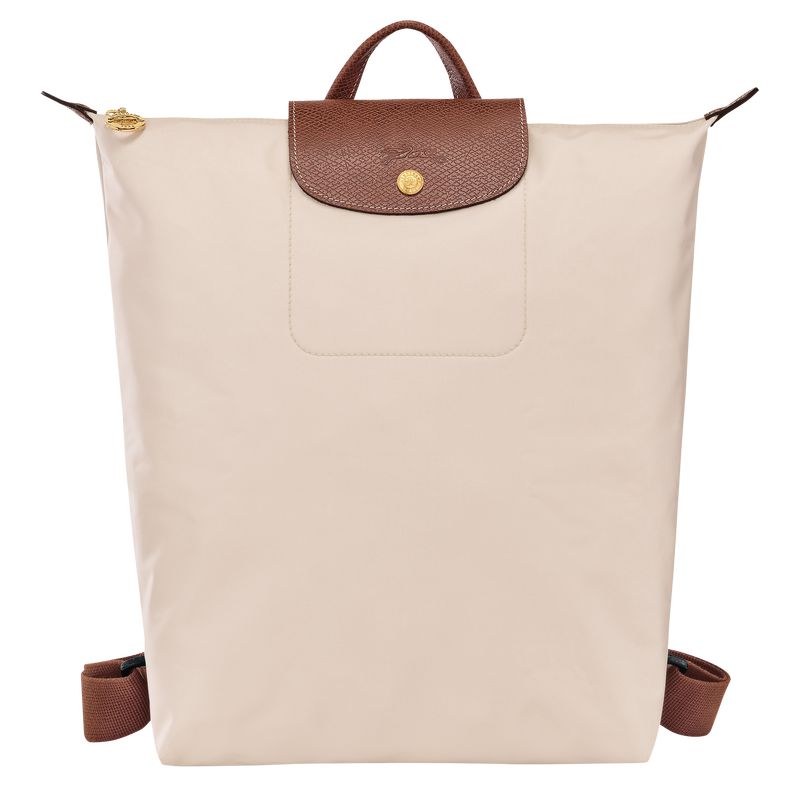 Men Longchamp Le Pliage Original M Backpack Beige | Thailand-395BVXSME
