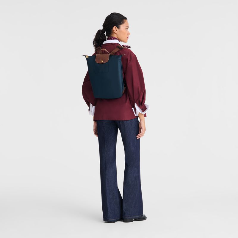 Men Longchamp Le Pliage Original M Backpack Navy | Thailand-071XNGRVT
