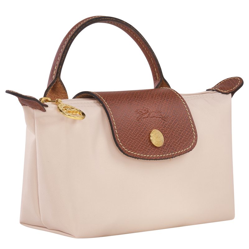 Men Longchamp Le Pliage Original With Handle Pouch Beige | Thailand-901TKZSLB