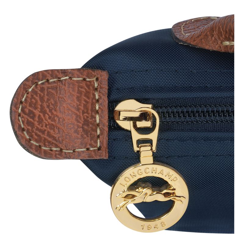 Men Longchamp Le Pliage Original With Handle Pouch Navy | Thailand-305IWSTPF