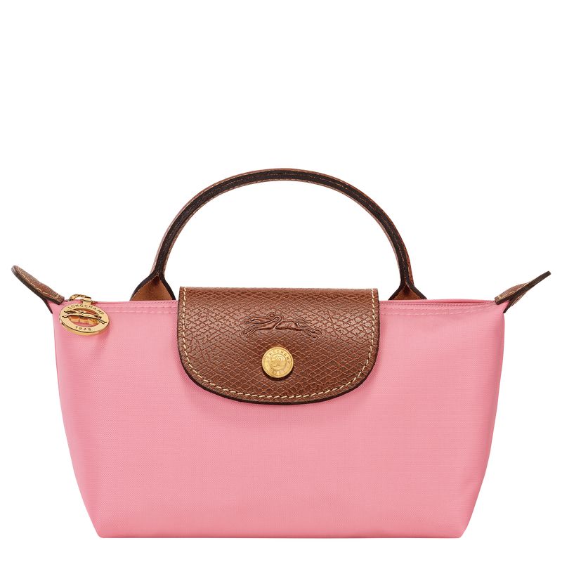 Men Longchamp Le Pliage Original With Handle Pouch Pink | Thailand-185IAPQMW
