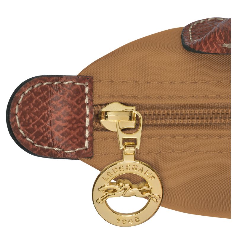 Men Longchamp Le Pliage Original With Handle Pouch Brown | Thailand-609STHJRU