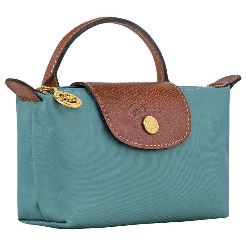 Men Longchamp Le Pliage Original With Handle Pouch Blue | Thailand-960QTGXZP