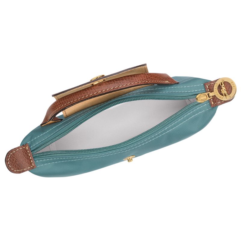 Men Longchamp Le Pliage Original With Handle Pouch Blue | Thailand-960QTGXZP