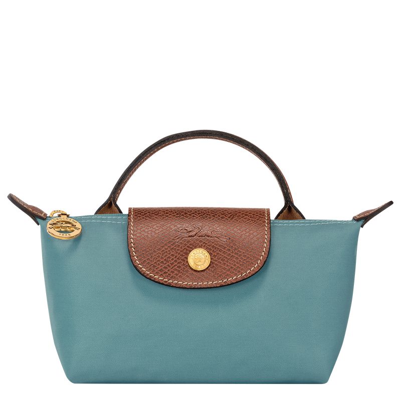 Men Longchamp Le Pliage Original With Handle Pouch Blue | Thailand-960QTGXZP