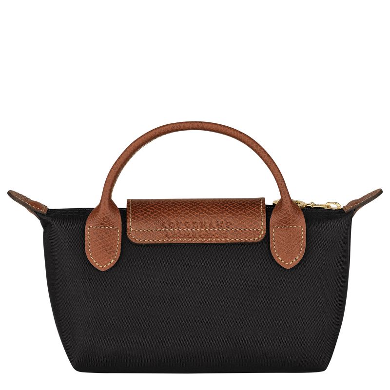 Men Longchamp Le Pliage Original With Handle Pouch Black | Thailand-948ACJTOZ