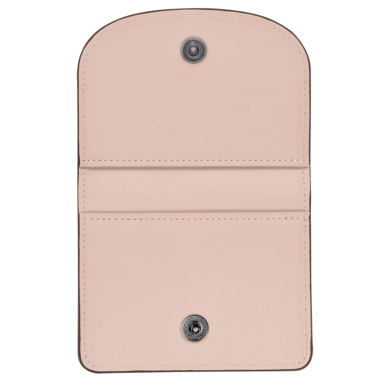 Men Longchamp Le Pliage Xtra Card Holder Beige | Thailand-562KYDUCQ