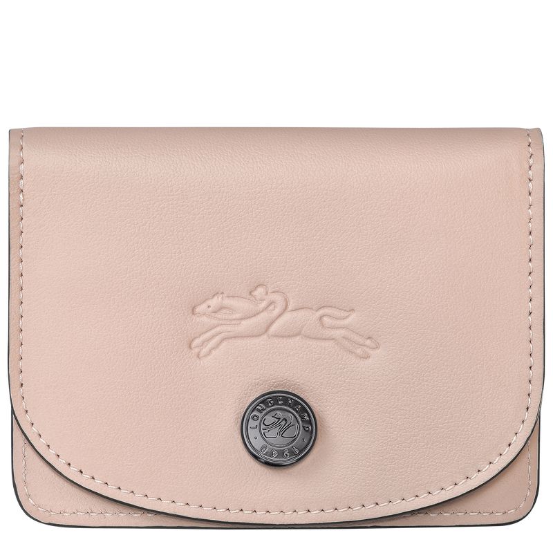 Men Longchamp Le Pliage Xtra Card Holder Beige | Thailand-562KYDUCQ