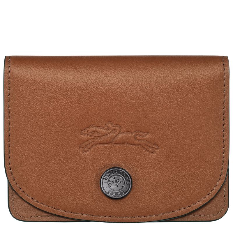Men Longchamp Le Pliage Xtra Card Holder Brown | Thailand-658UJPSFV