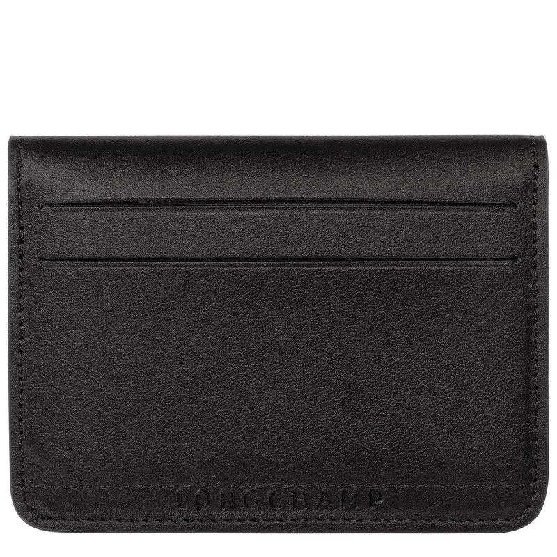 Men Longchamp Le Pliage Xtra Card Holder Black | Thailand-408XSLGFP