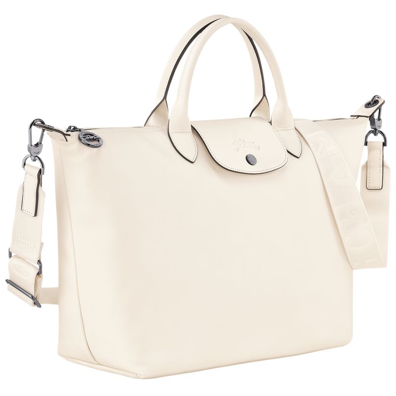 Men Longchamp Le Pliage Xtra L Handbag Cream | Thailand-193MLEYSD