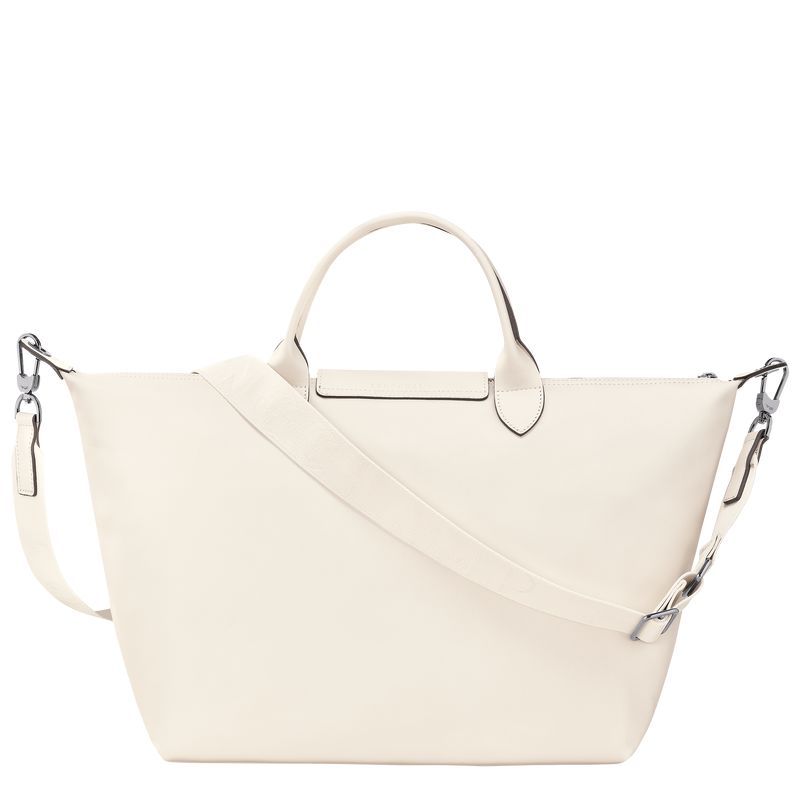 Men Longchamp Le Pliage Xtra L Handbag Cream | Thailand-193MLEYSD