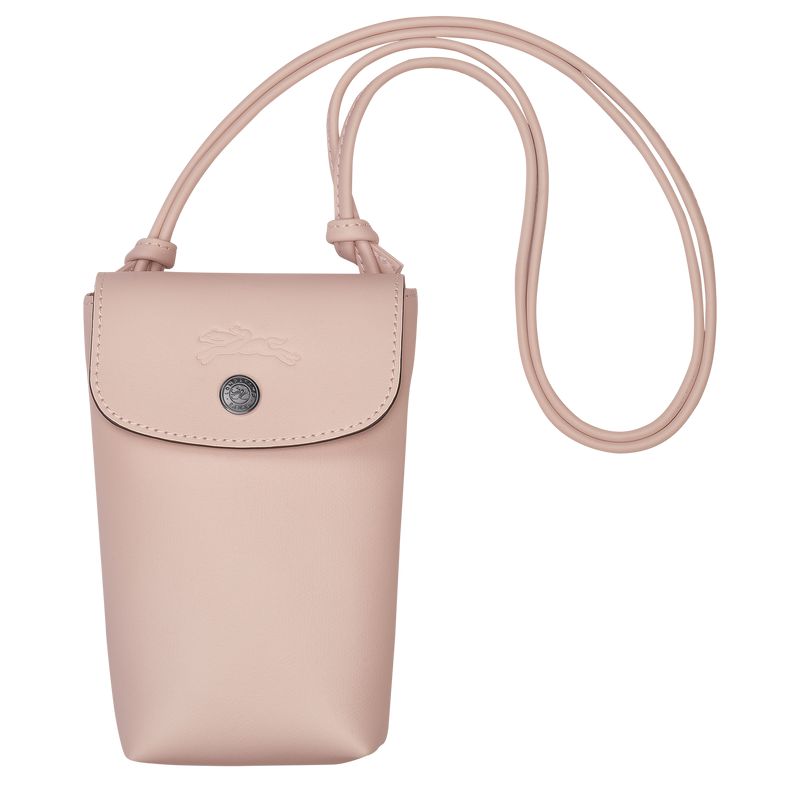 Men Longchamp Le Pliage Xtra With Leather Lace Phone Case Beige | Thailand-764PAKJNQ