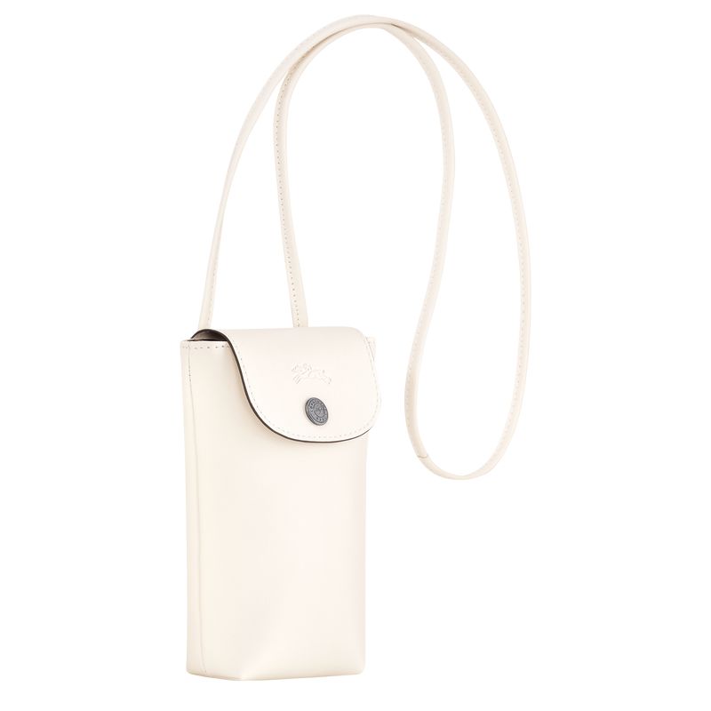 Men Longchamp Le Pliage Xtra With Leather Lace Phone Case Cream | Thailand-273AYBCZG