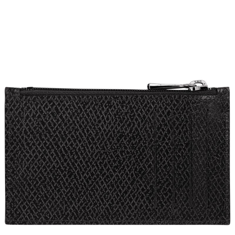 Men Longchamp Le Roseau Essential Coin Purse Black | Thailand-906PUNEVS