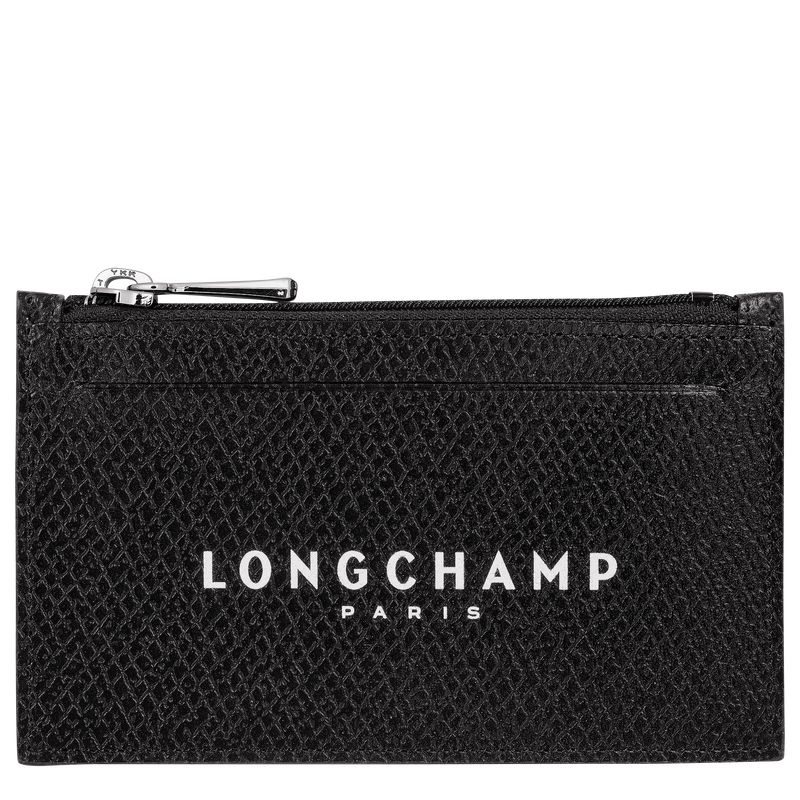 Men Longchamp Le Roseau Essential Coin Purse Black | Thailand-906PUNEVS