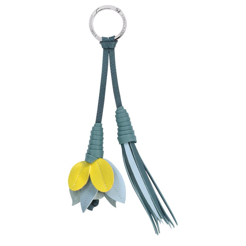 Men Longchamp Re-play Porte-clés Key Rings Blue / Yellow | Thailand-201XUAQJC
