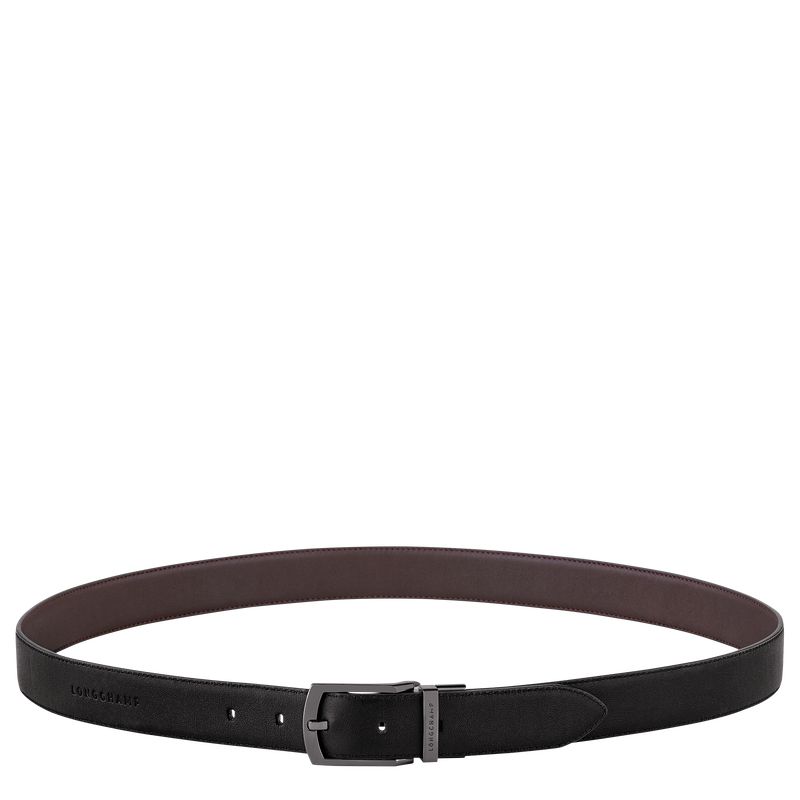 Men Longchamp Sur Seine Belt Black / Beige | Thailand-647PQUXLG