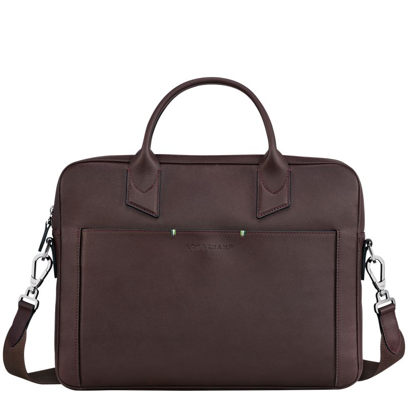 Men Longchamp Sur Seine Briefcase Beige | Thailand-487MDFTIZ