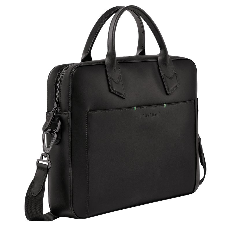 Men Longchamp Sur Seine Briefcase Black | Thailand-329XMYNLE