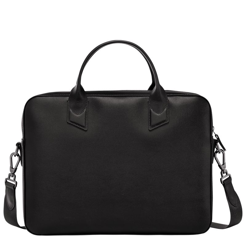 Men Longchamp Sur Seine Briefcase Black | Thailand-329XMYNLE