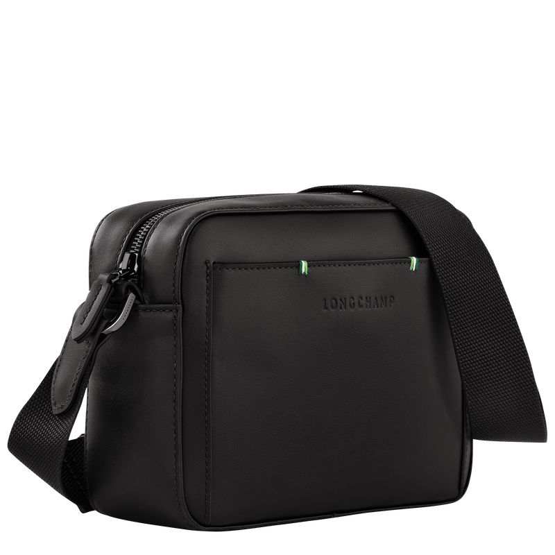 Men Longchamp Sur Seine Camera Crossbody Bag Black | Thailand-394PESQWN