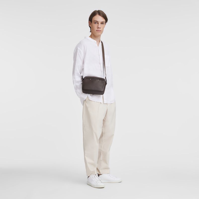 Men Longchamp Sur Seine Camera Crossbody Bag Beige | Thailand-678PFGBWE