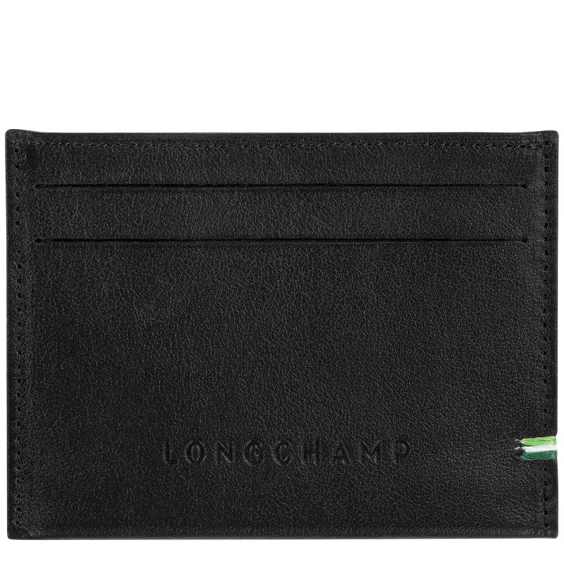 Men Longchamp Sur Seine Card Holder Black | Thailand-594OPBRCQ
