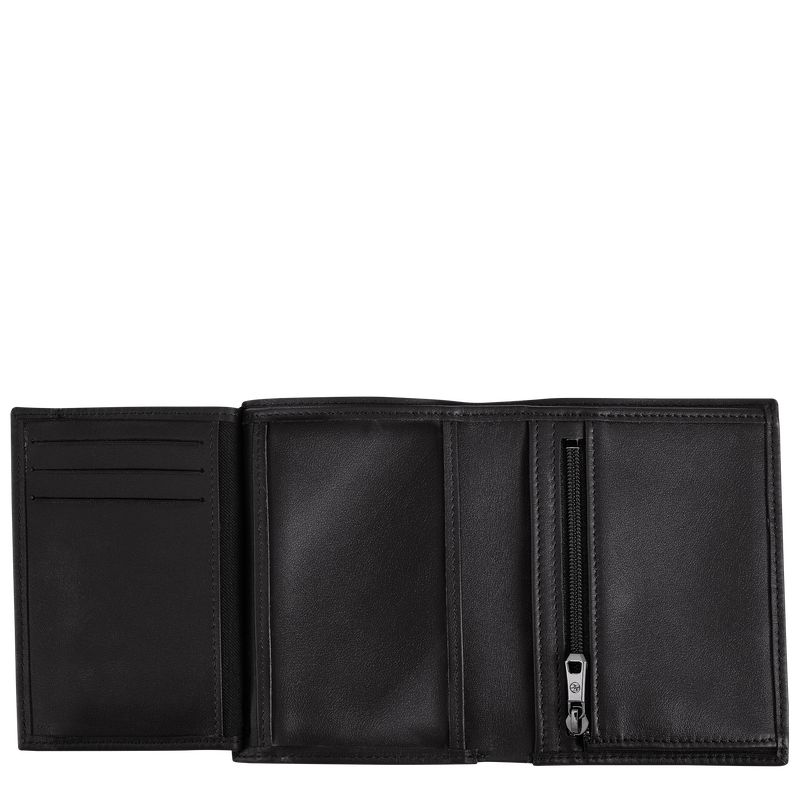 Men Longchamp Sur Seine Wallet Black | Thailand-876OLJDTI