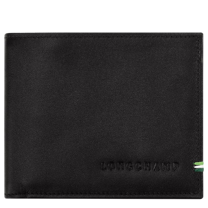 Men Longchamp Sur Seine Wallet Black | Thailand-286LHWFIP