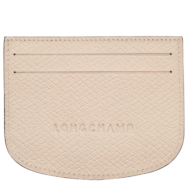 Men Longchamp Épure Card Holder Beige | Thailand-310LFQUSW