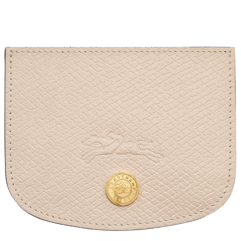 Men Longchamp Épure Card Holder Beige | Thailand-310LFQUSW