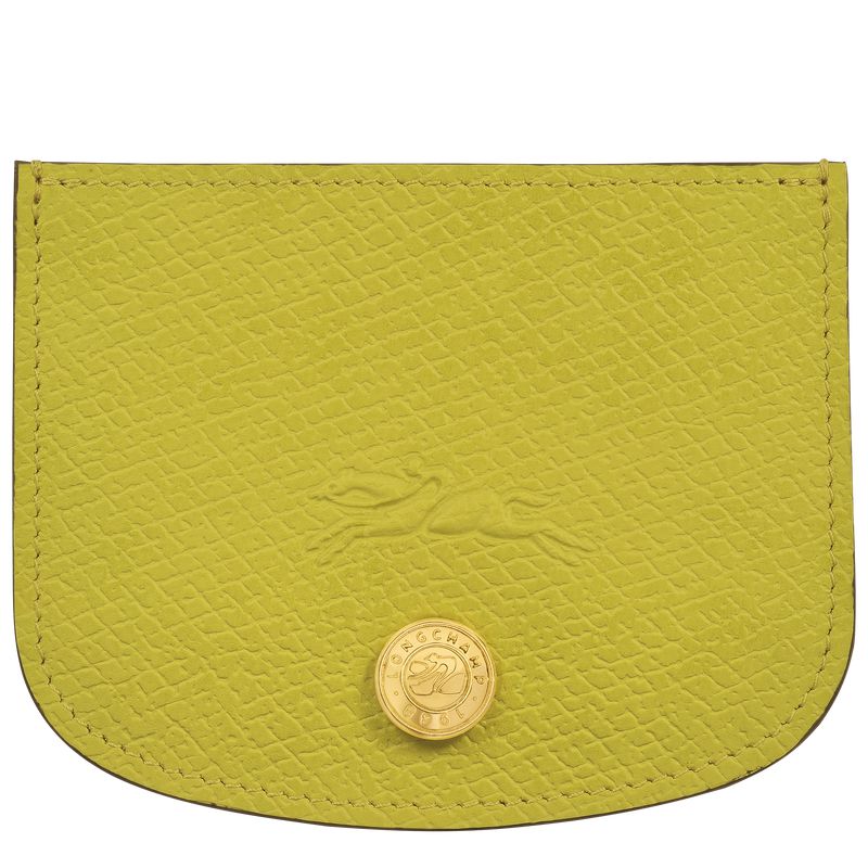 Men Longchamp Épure Card Holder Green | Thailand-678NADPXI