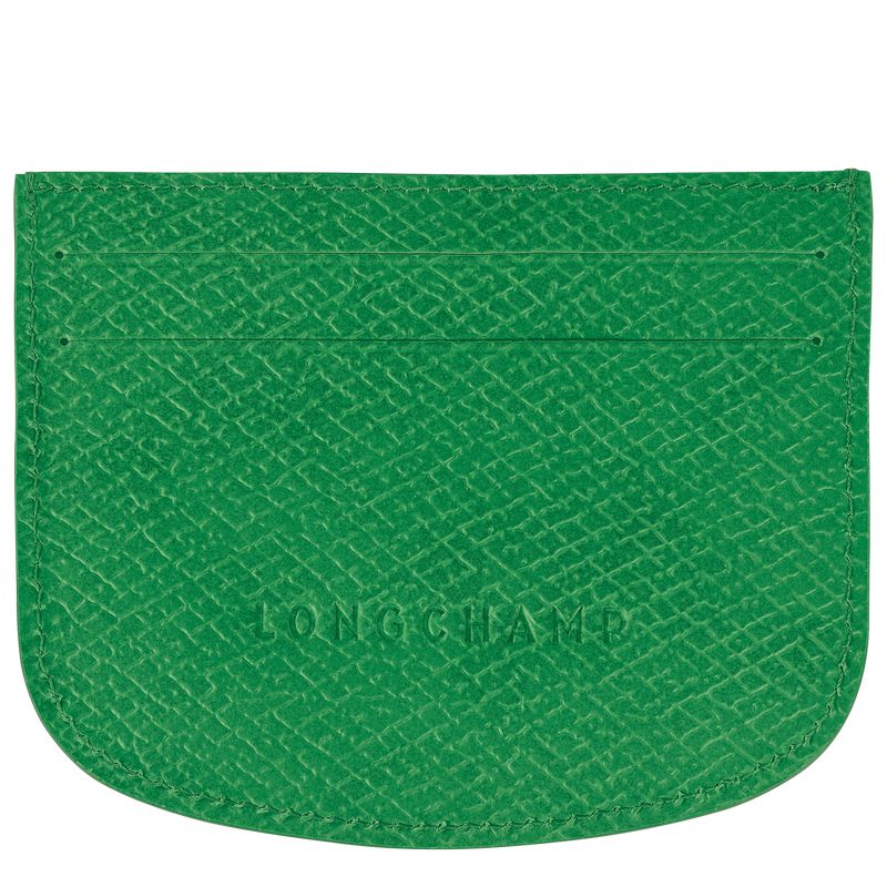 Men Longchamp Épure Card Holder Green | Thailand-013VOAHQB