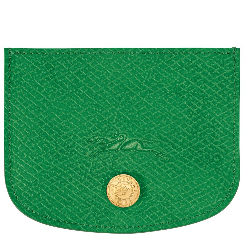 Men Longchamp Épure Card Holder Green | Thailand-013VOAHQB
