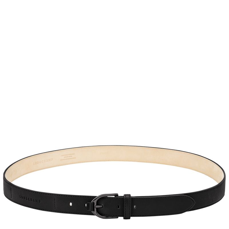 Women Longchamp 3D Belt Black | Thailand-149BMDQCW