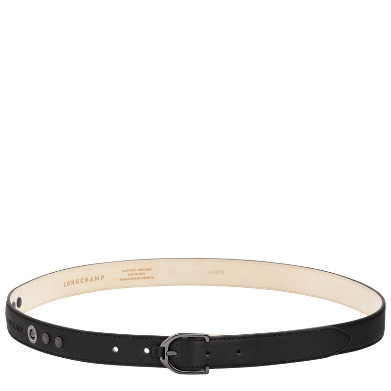 Women Longchamp 3D Belt Black | Thailand-628IXMAZG