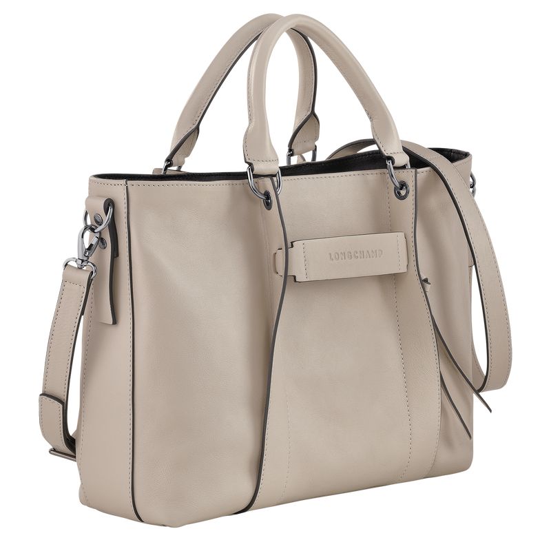 Women Longchamp 3D L Handbag Beige | Thailand-204VIBRCO